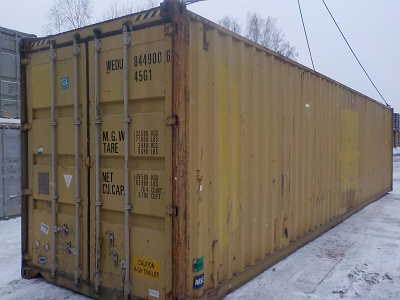 40-футовый контейнер на платформе